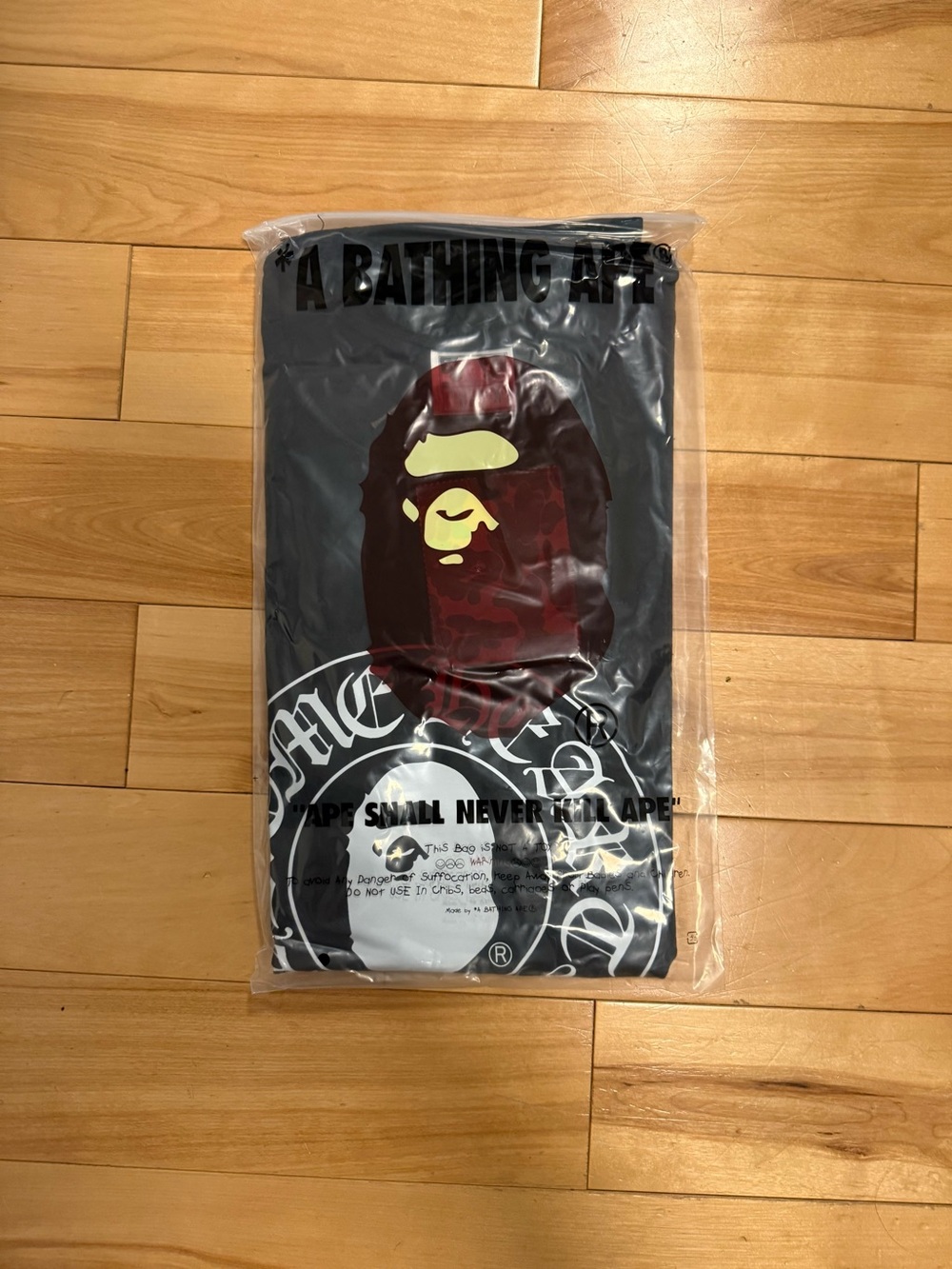 Bape x chrome hearts tee black
